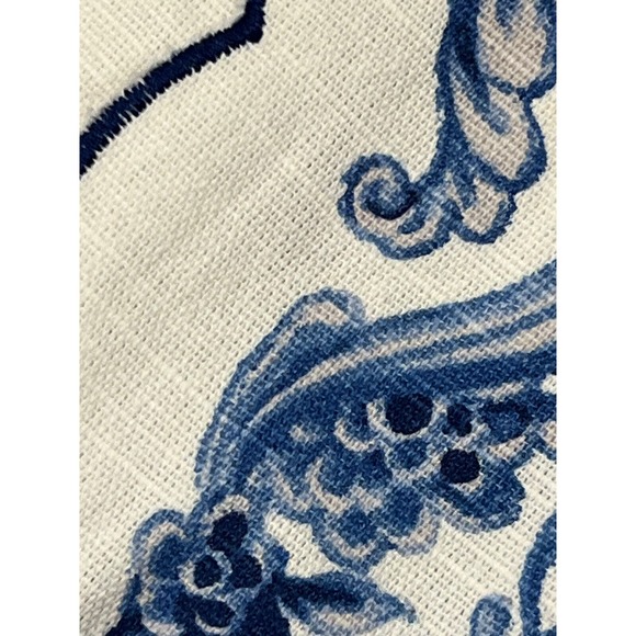 RACHEL ROY Chinoiserie Blue EASTER Bunny 60X84 Oblong Tablecloth NEW - Picture 4 of 7